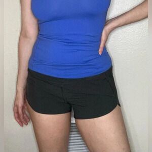 CRZ Yoga Lined Running Shorts Size Medium Olive Green